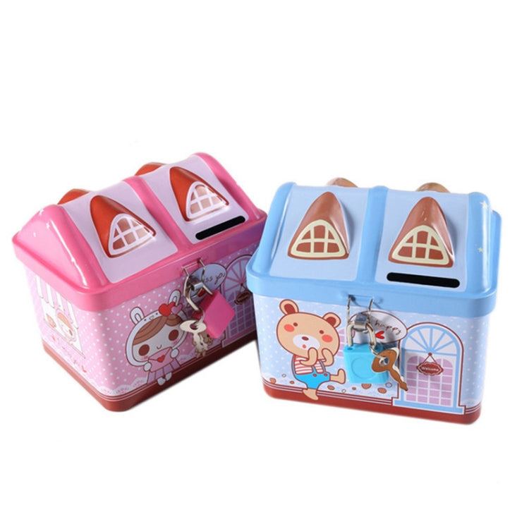 Children Cartoon Saving Small Coin Storage House Piggy Bank