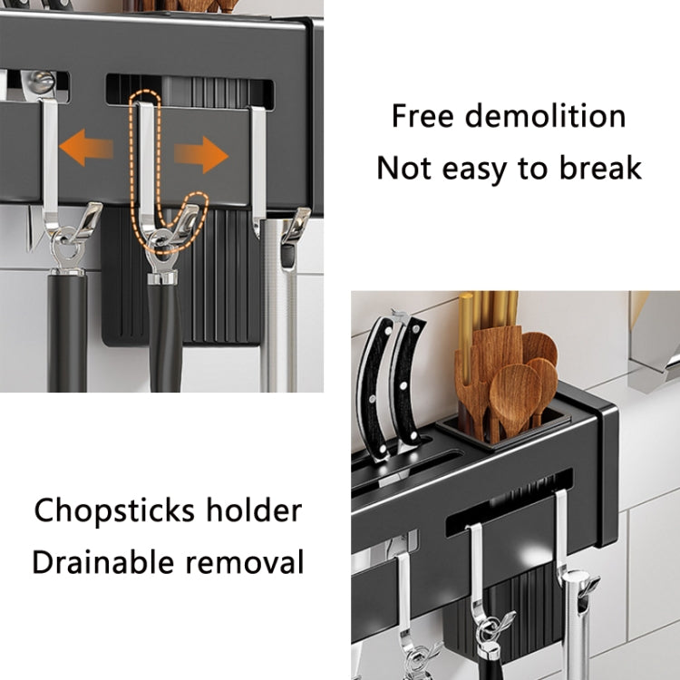 Kitchen Wall-mounted Rack Free Punching Chopsticks Holder