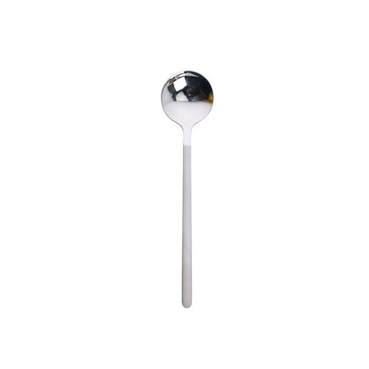 Mini Accessories Coffee Spoon Kitchen Dessertspoon Dining Round Shape Coffee  Stainless Steel Home