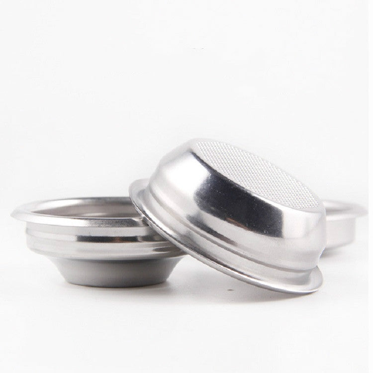 Semi-automatic Coffee Machine Stainless Steel Powder Bowl Brewing Head Filter Bottomless Handle Filter