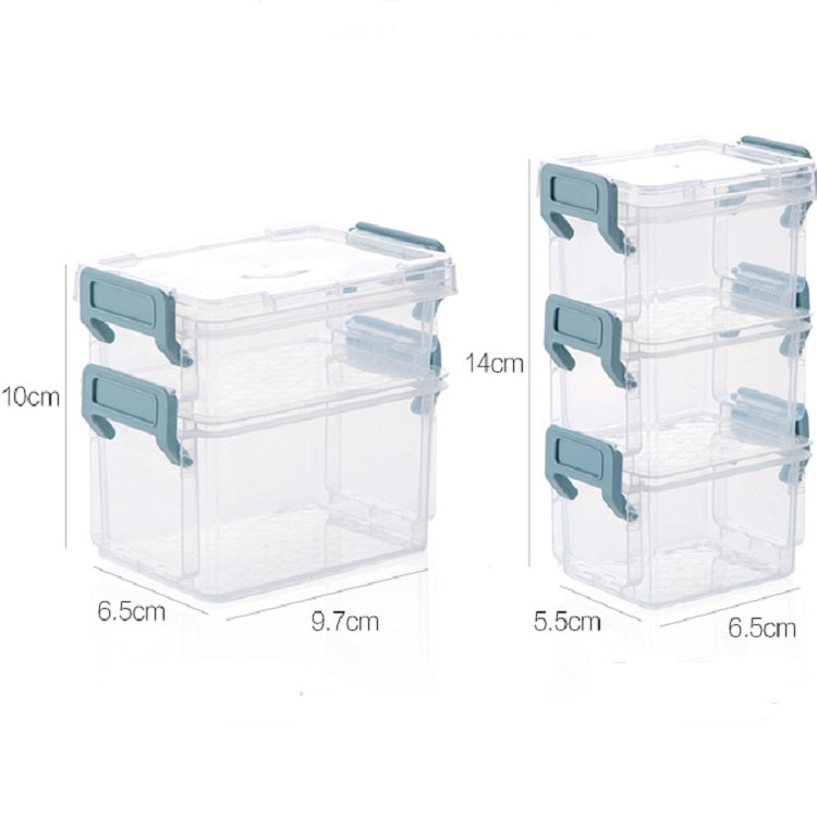 Desktop Transparent Covered Storage Box Sundries Organizing Storage Box