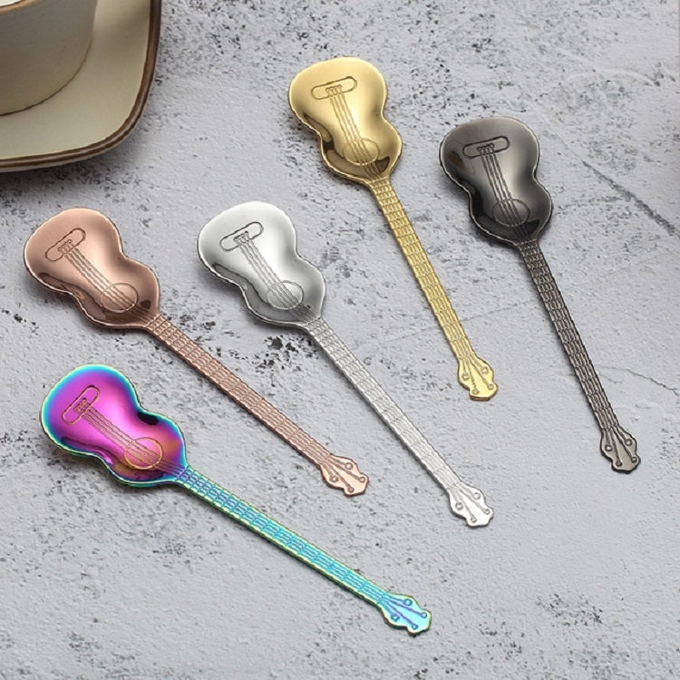 Stainless Steel Coffee Mixing Spoon Creative Musical Instrument Shape Spoon
