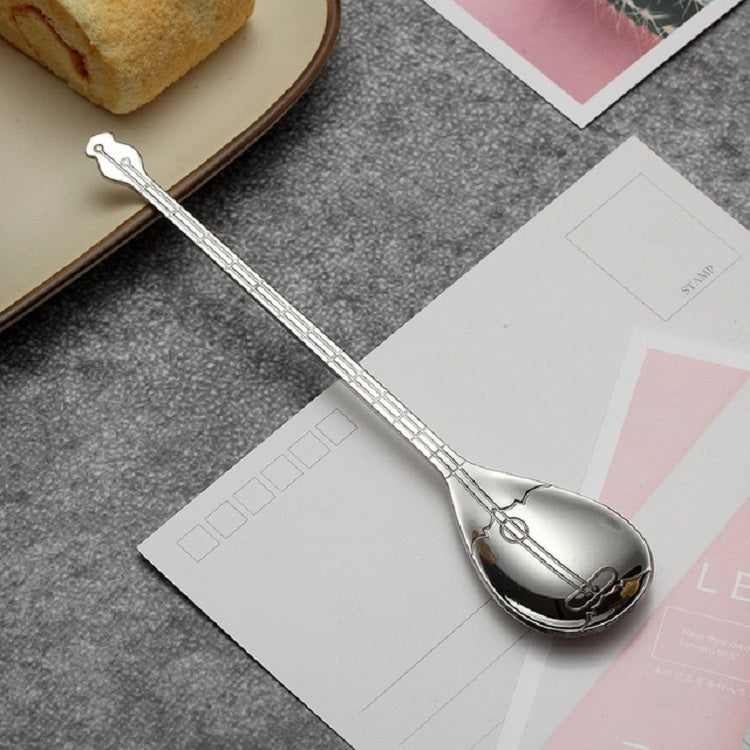 Stainless Steel Coffee Mixing Spoon Creative Musical Instrument Shape Spoon