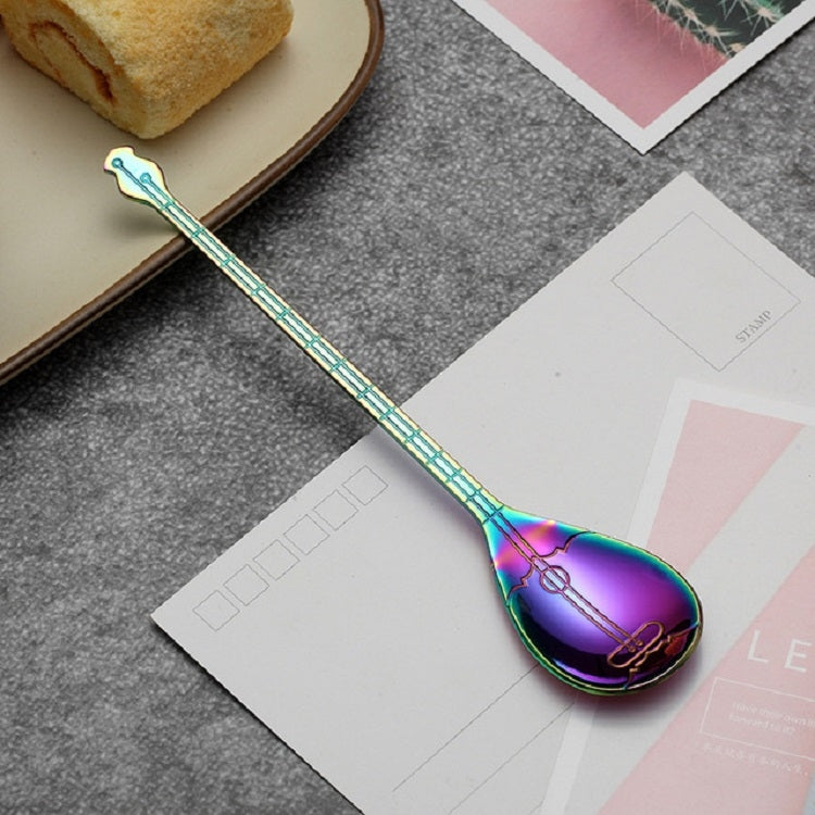 Stainless Steel Coffee Mixing Spoon Creative Musical Instrument Shape Spoon