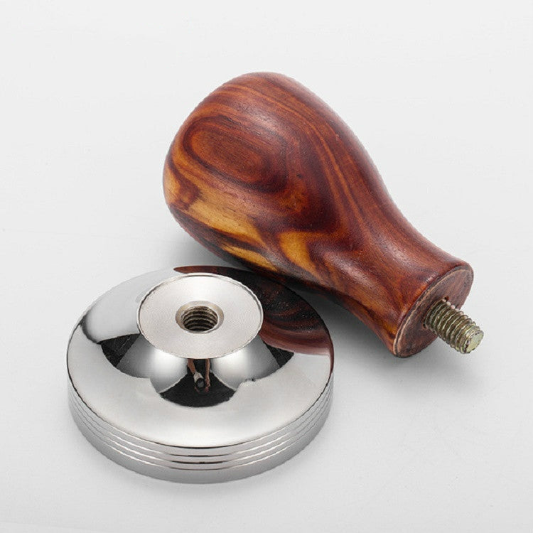 Stainless Steel Solid Wood Handle Integrated Coffee Powder