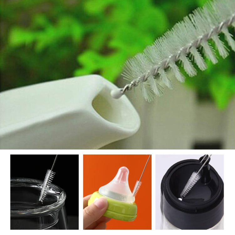 2 PCS Stainless Steel Wash Pipe Straw Brush Cleaner