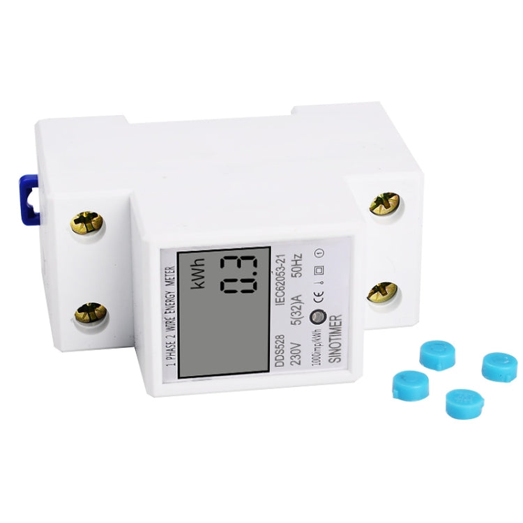 DDS528 5-32A 230V 50Hz Single-phase Household DIN Rail Electronic Multi-function Energy Meter