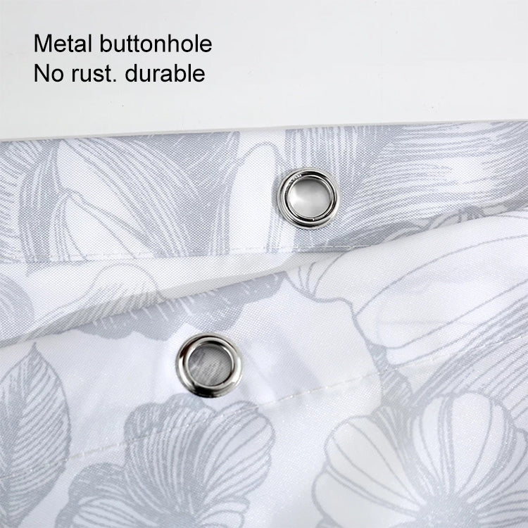 Butterfly Waterproof Polyester Shower Washable Bathroom Curtains