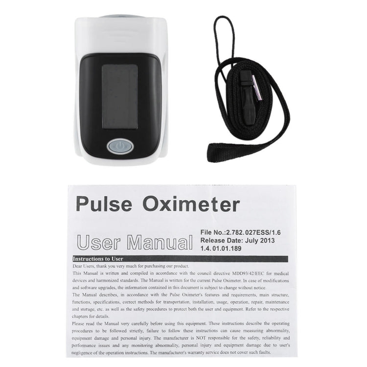 Finger Pulse Oximetry Monitor Refers to Pulse Oximeter Heart Rate Meter