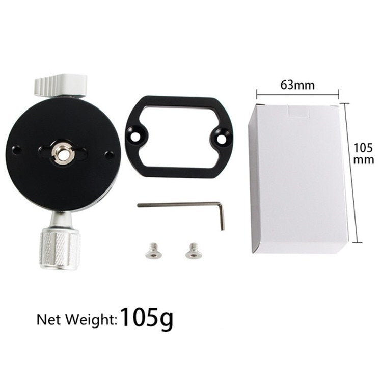 BENXIN QJ07 Panoramic Clip Holder 360 Degree Rotating Pan/tilt Tripod SLR Camera Quick Mounting Plate Panoramic Clip Holder