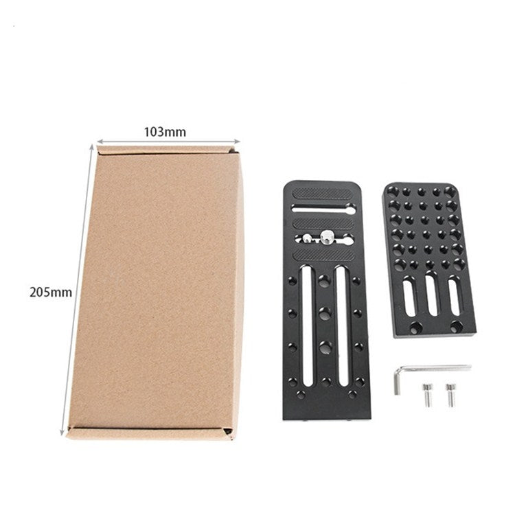 BXIN L130C Universal L-shaped Vertical Clapper SLR Tripod Hydraulic Pan/tilt Quick Release Plate Suitable For Shadow Stabilizer