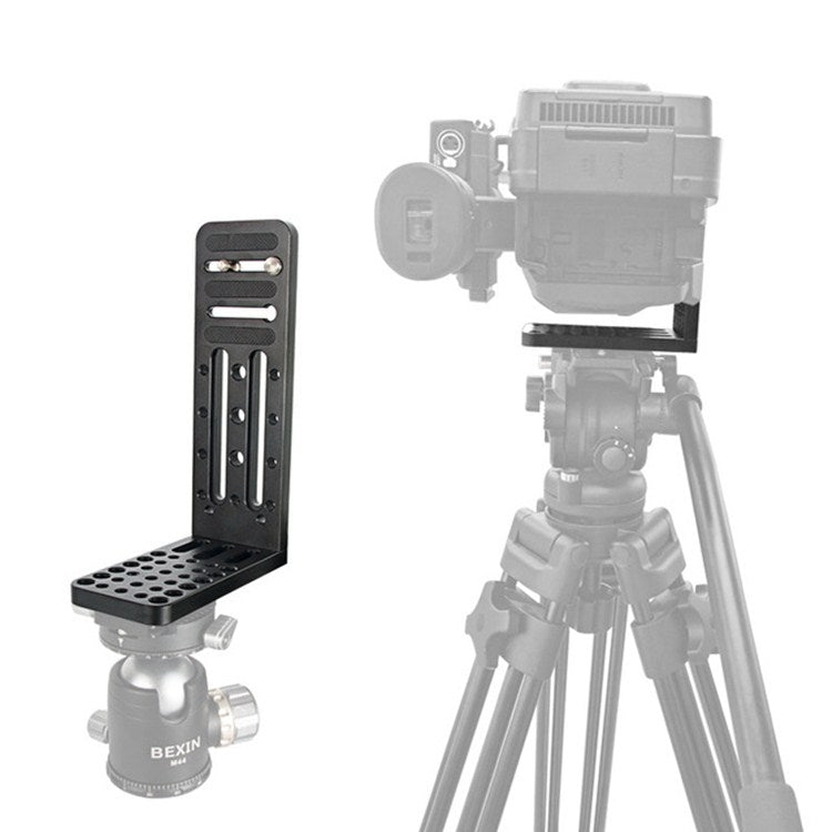 BXIN L130C Universal L-shaped Vertical Clapper SLR Tripod Hydraulic Pan/tilt Quick Release Plate Suitable For Shadow Stabilizer