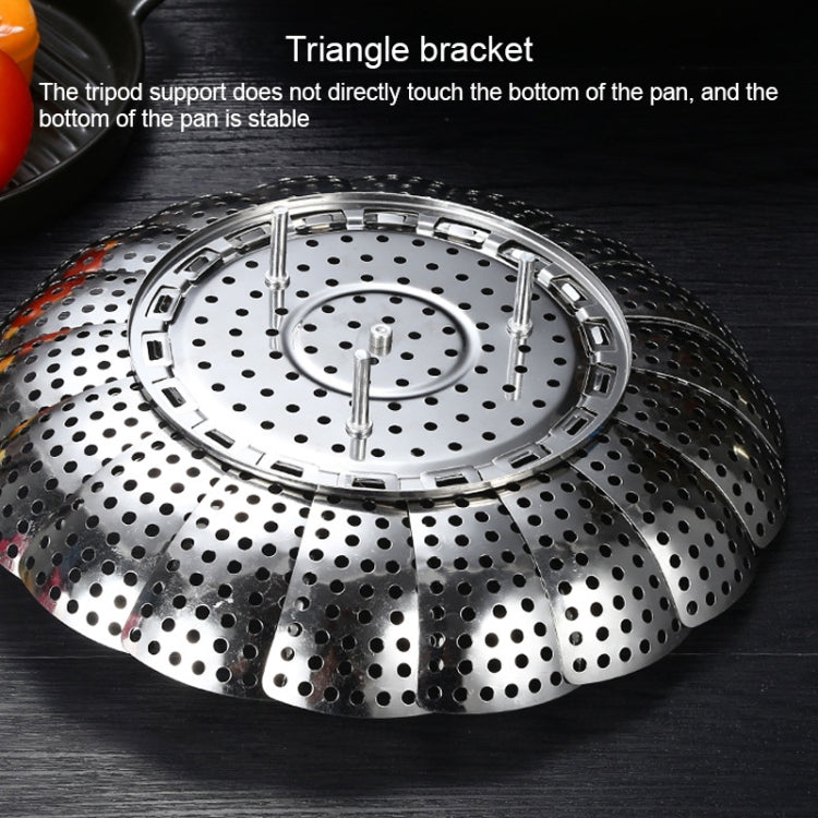 Stainless Steel Folding Retractable Lotus Steamer Tray