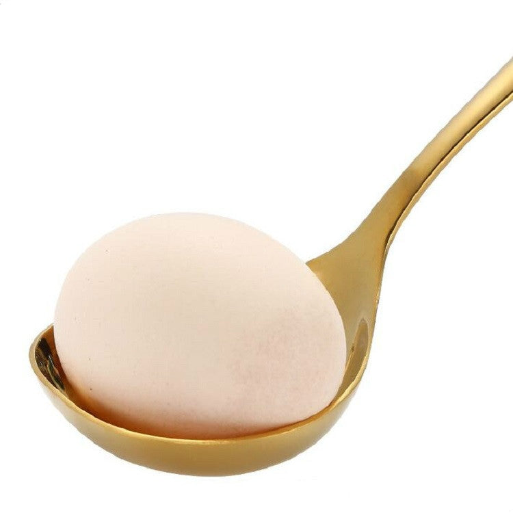 Stainless Steel Sauce Spoon Creative Big Head Long Handle Spoon