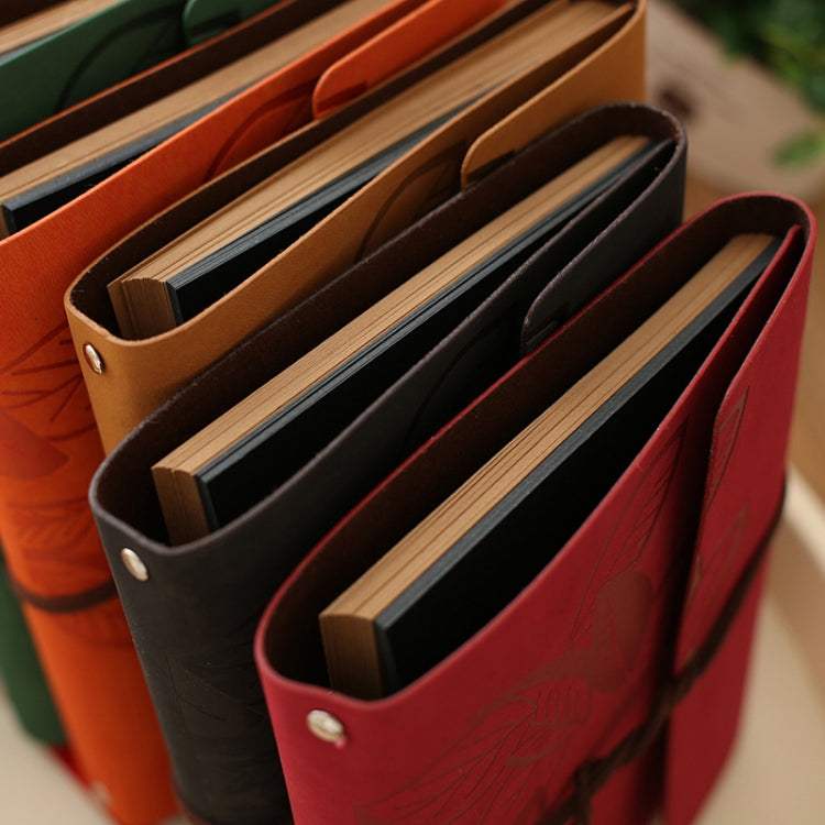 PU Leather Vintage Antique Kraft Paper Photo Albums