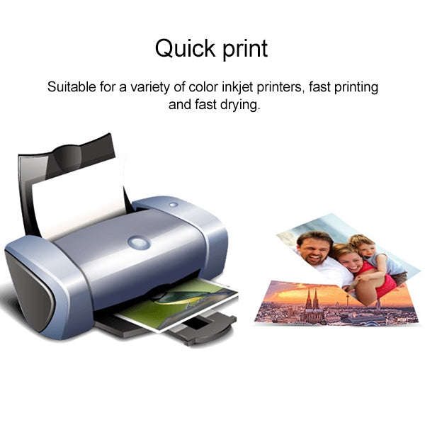 100 PCS 6 Inch Inkjet Printing Paper Photo Paper Color Single-Sided Coated Printing Highlight Waterproof Lluminous Paper