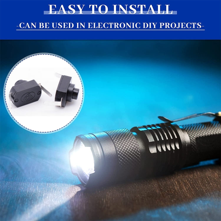 20 PCS YT-1208-YD LED Flashlight Button Switch