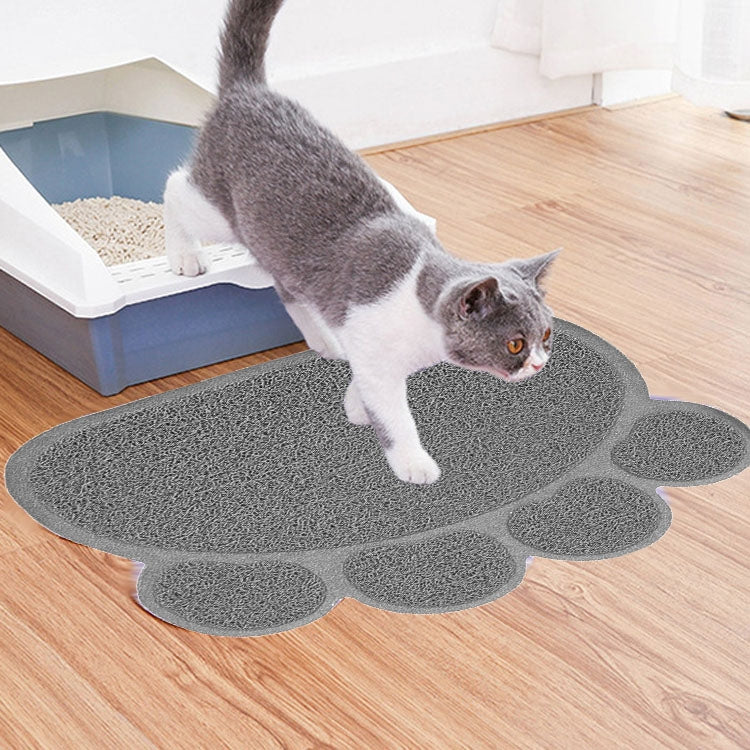 PVC Claw Shaped Cat Litter Mat Pet Placemat Anti-skid Floor Mat Pet Supplies