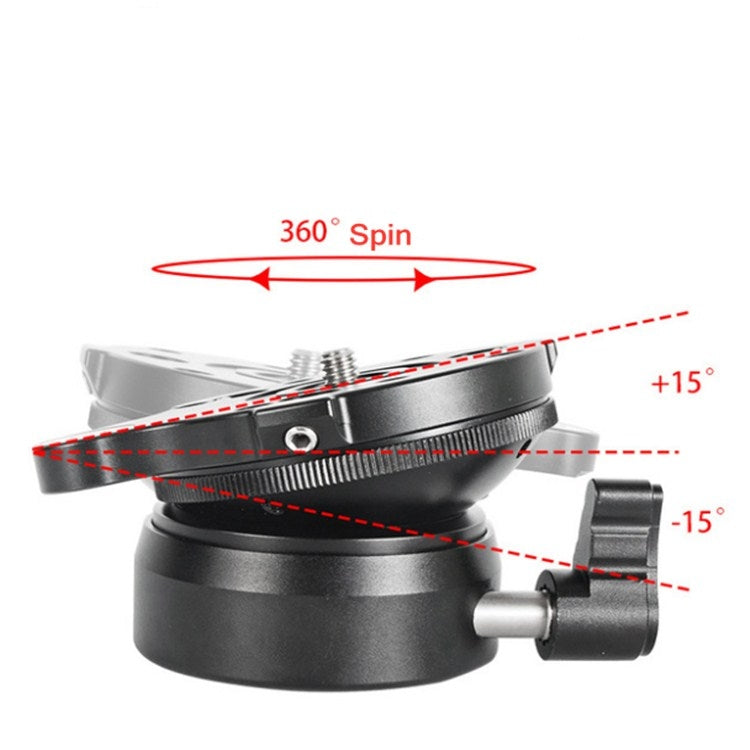 BENXIN DY-60N Universal Horizontal Adjustment Base Panoramic Pan-tilt SLR Camera Adjustment Table Hemispherical Base