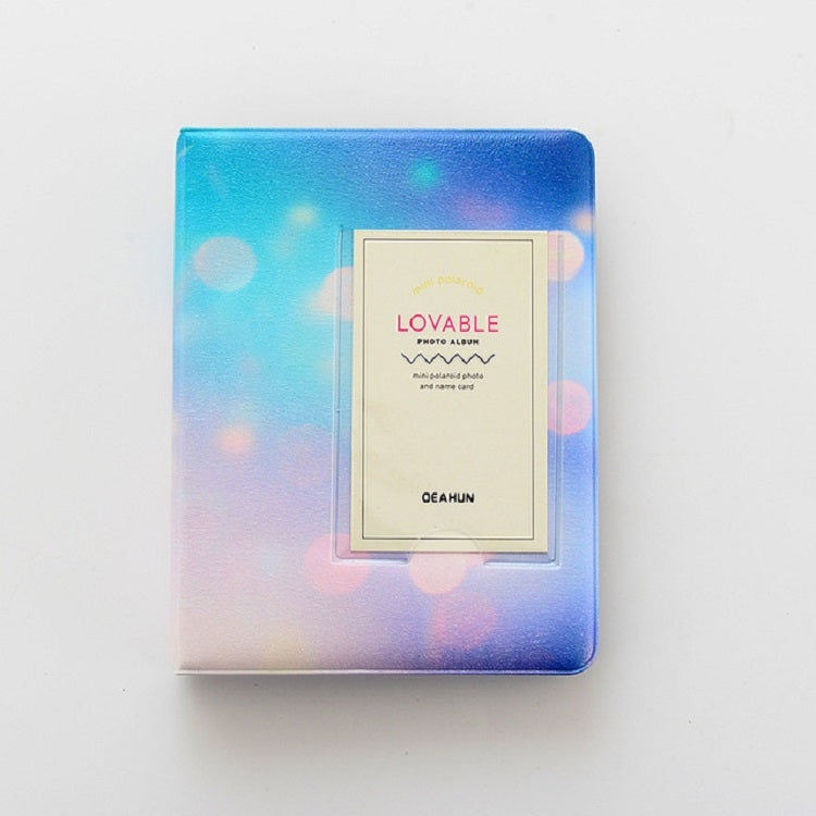 3 inch Colorful Starry Series PU Cover Album Photo Movie Ticket Storage Collection Photo Album Book