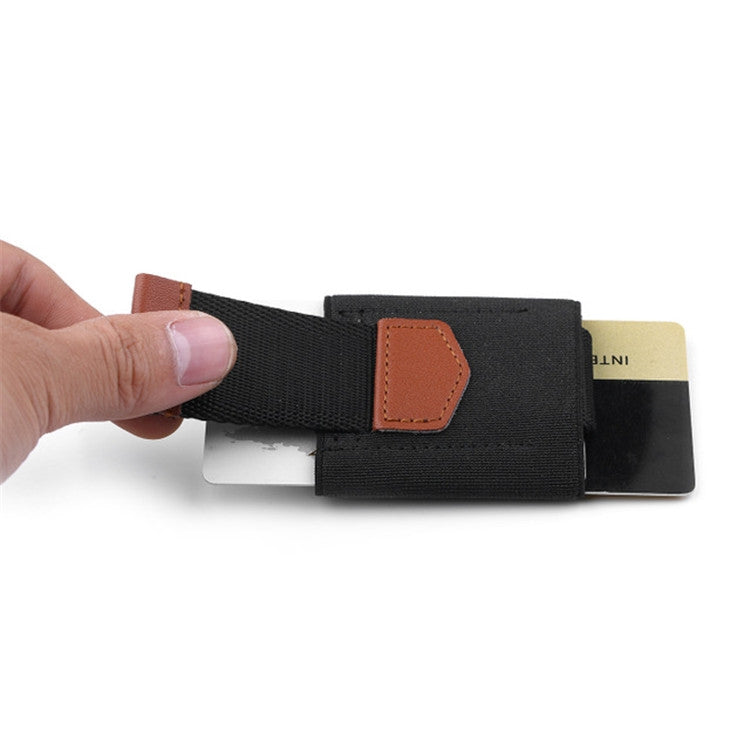 Elastic Card Holder Men and Women Leather Credit Card Holder