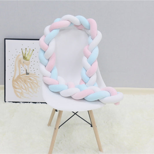 2M  Pure Color Weaving Knot for Infant Room Decor Crib Protector Newborn Baby Bed Bumper Bedding Accessories