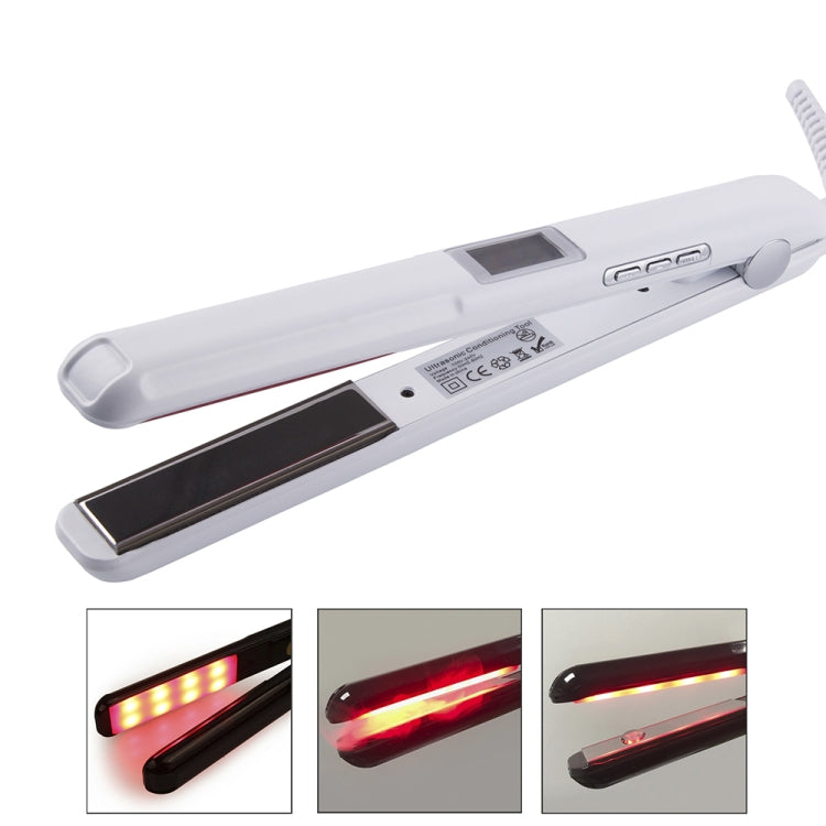 RUCHA Ultrasonic Infrared Hair Care Iron Straightener with Adjustable Upgraded LCD Display