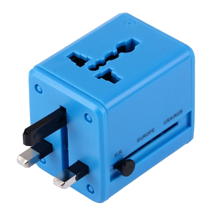 World-Wide Universal Travel Concealable Plugs Adapter with & Built-in Dual USB Ports Charger for US, UK, AU, EU