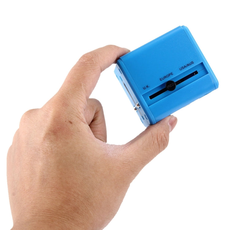 World-Wide Universal Travel Concealable Plugs Adapter with & Built-in Dual USB Ports Charger for US, UK, AU, EU