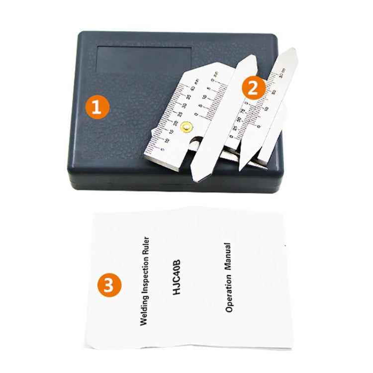 HJC40B Stainless Steel Welding Inspection Gauge Measuring Ruler