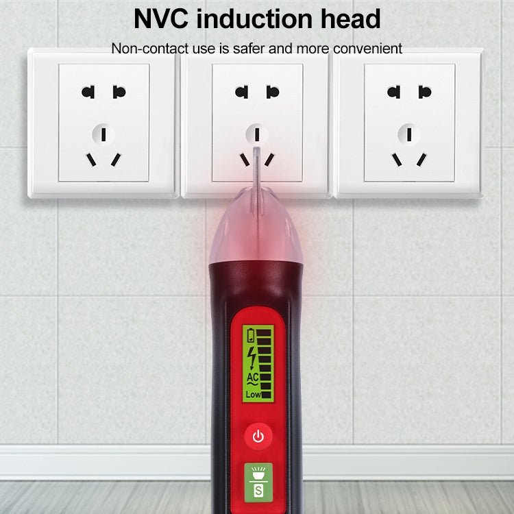 WINTACT WT3010  LED AC Voltage Tester Non-Contact Detector Pen 12-1000V AC Voltage Detector