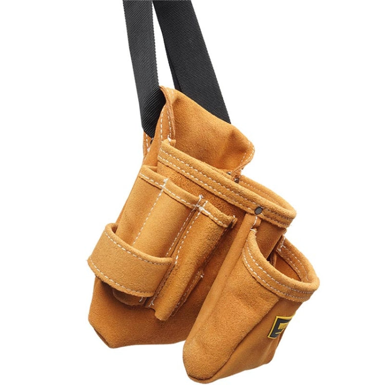 WINHUNT Multi-function Thicken Cowhide Electrical Hardware Tool Bag Repair Pocket