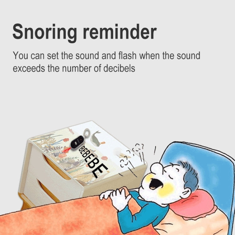 5 PCS ZG808 LED Key Finder Voice Control Anti-lost Device, Random Color Delivery