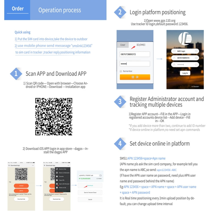 TK205 2G Realtime Car Truck Vehicle Tracking GSM GPRS GPS Tracker, Support AGPS with Relay and Battery