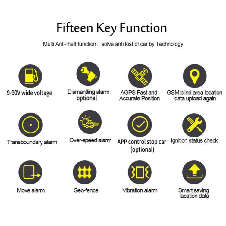 TK205 2G Realtime Car Truck Vehicle Tracking GSM GPRS GPS Tracker, Support AGPS with Relay and Battery