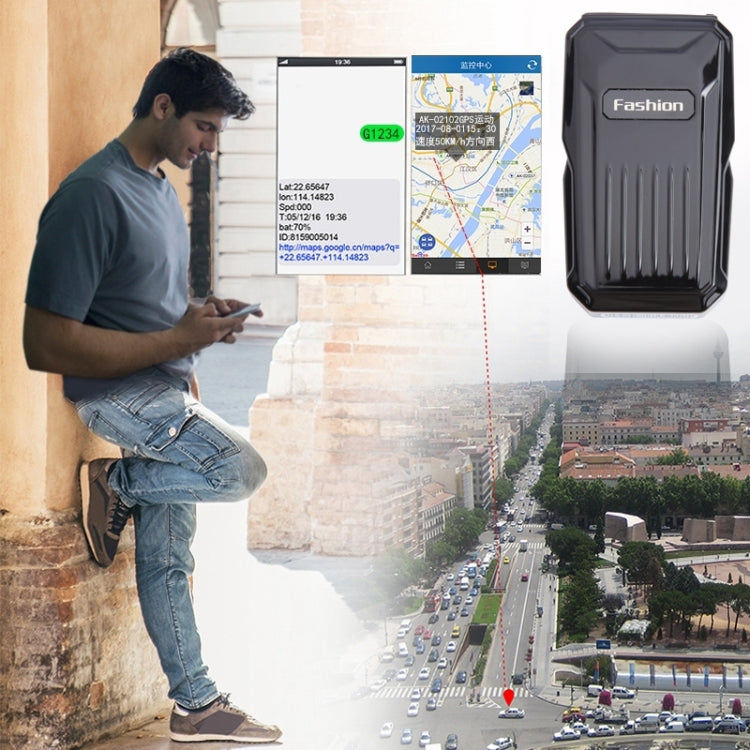 KH-X1 Mini Waterproof Magnetic GPS / GSM / GPRS Quad Band Realtime Car Tracker, Built-in Long Life Battery, Shark Alarm, Movement Alarm, Remotely Voice Monitor, Geo-fence