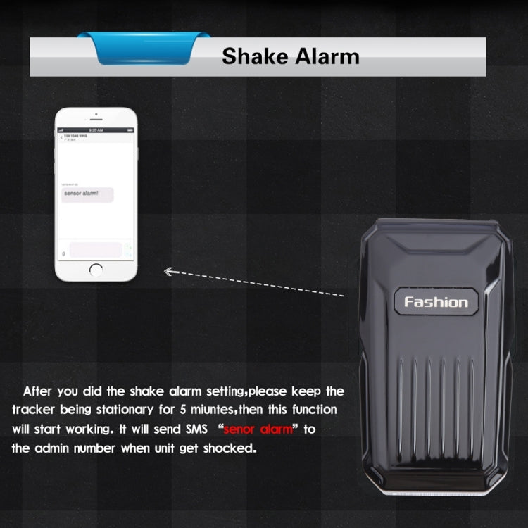 KH-X1 Mini Waterproof Magnetic GPS / GSM / GPRS Quad Band Realtime Car Tracker, Built-in Long Life Battery, Shark Alarm, Movement Alarm, Remotely Voice Monitor, Geo-fence