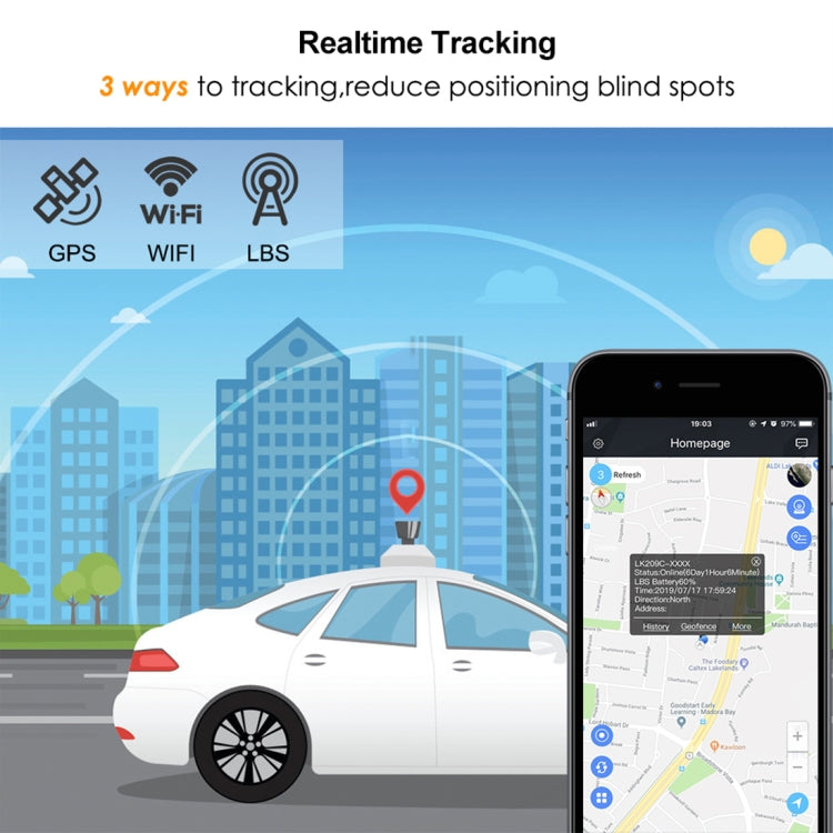 TL209C 240-day Standby 20000mAh Car Truck Vehicle Tracking 2G GSM GPRS GPS Tracker