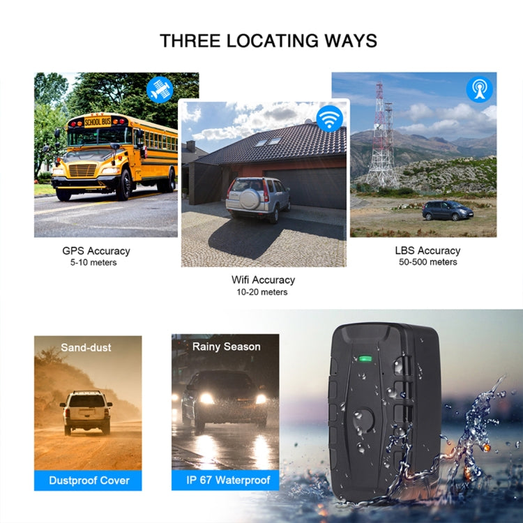 TL209B 90-day Standby 10000mAh Car Truck Vehicle Tracking 2G GSM GPRS GPS Tracker