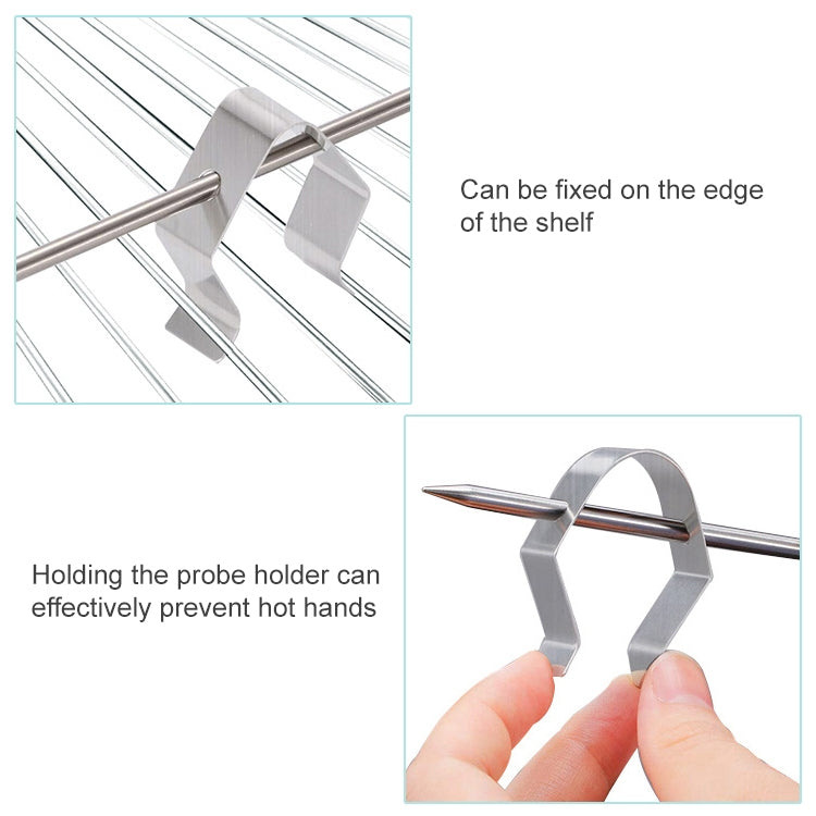 10 PCS Home Kitchen BBQ Grill Probe Holder, Specification: Single Hole Probe Holder