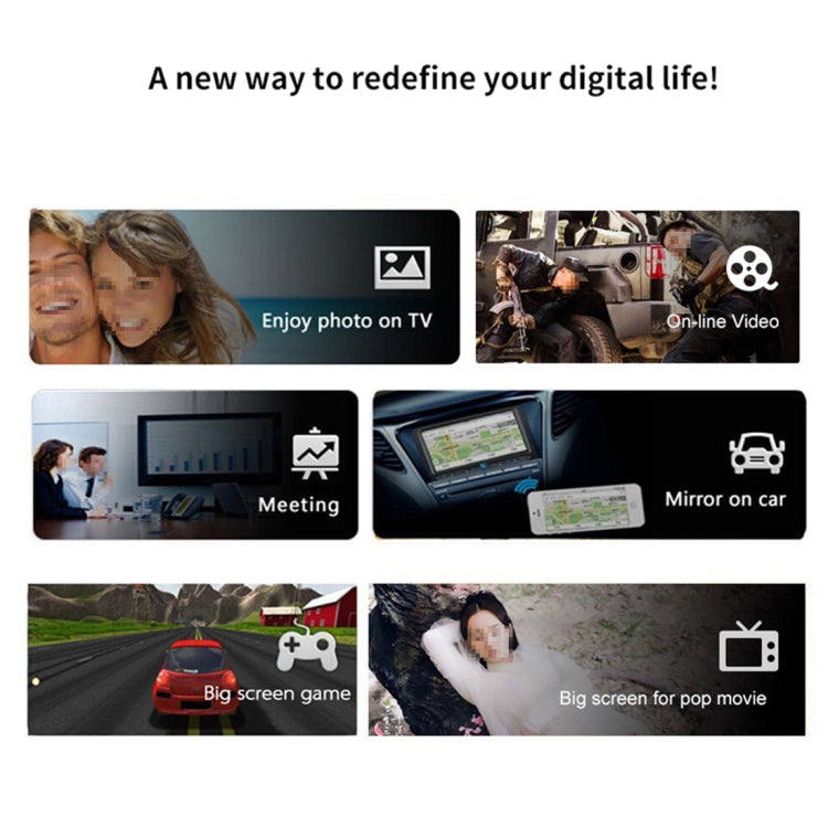 M9 Plus Wireless WiFi Display Dongle Receiver Airplay Miracast DLNA 1080P HDMI TV Stick