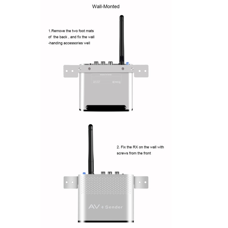 Measy AV220-2 2.4GHz Wireless Audio / Video Transmitter + 2 Receiver, Transmission Distance: 200m
