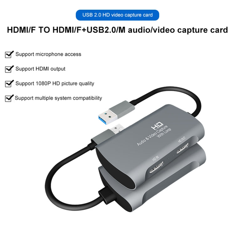 Z31 HDMI Female to HDMI Female + Audio + USB 2.0 Video Capture Box