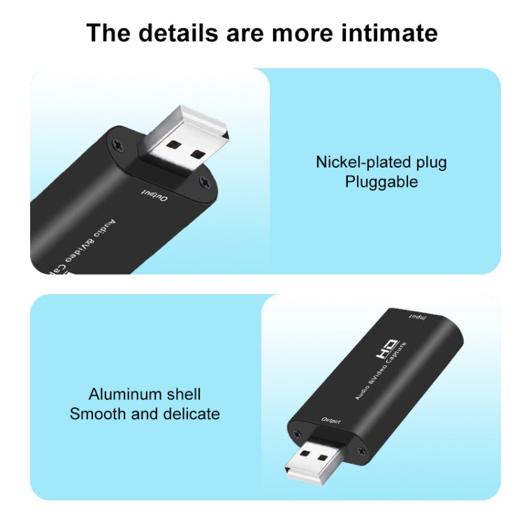 Z32 HDMI Female to HDMI Female Audio Video Capture Adapter Box