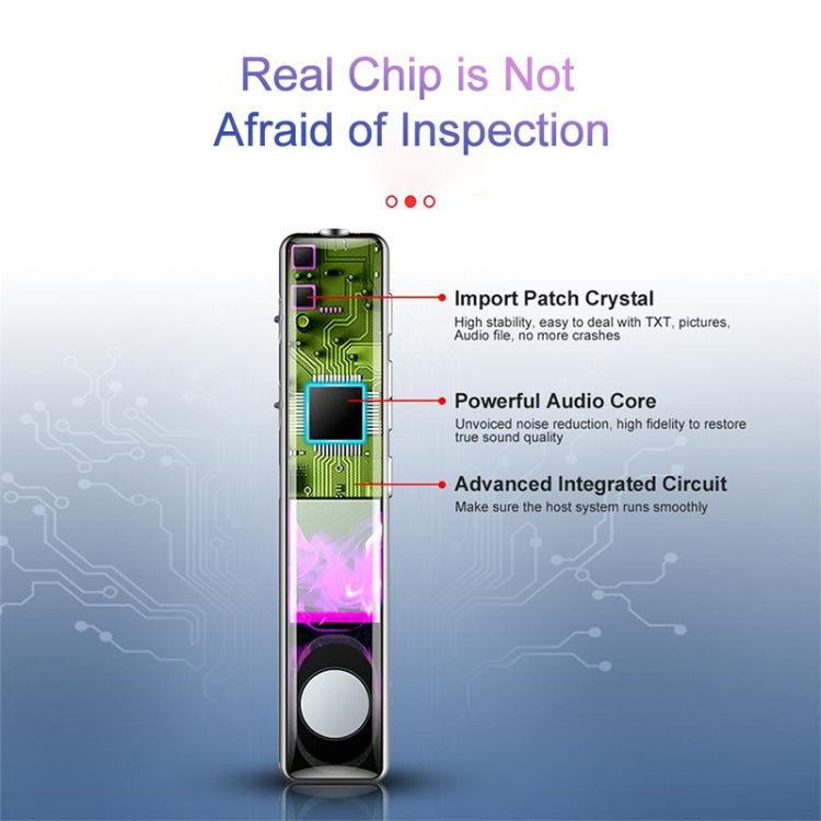 Q33 External Play MP3 Voice Control High Definition Noise Reduction Recording Pen, 8G, Support Password Protection & One-touch Recording