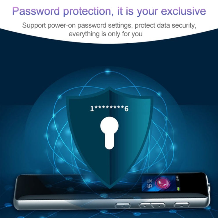 Q33 External Play MP3 Voice Control High Definition Noise Reduction Recording Pen, 8G, Support Password Protection & One-touch Recording