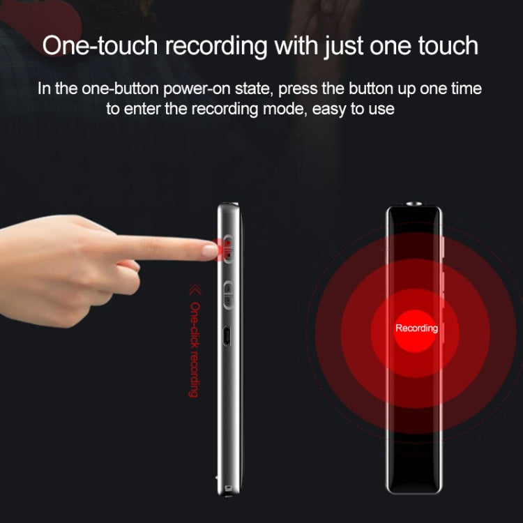Q33 External Play MP3 Voice Control High Definition Noise Reduction Recording Pen, 8G, Support Password Protection & One-touch Recording