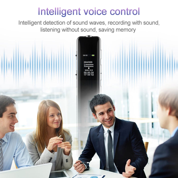 Q33 External Play MP3 Voice Control High Definition Noise Reduction Recording Pen, 8G, Support Password Protection & One-touch Recording