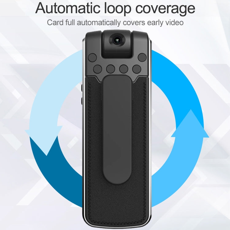 B18 Back Clip Design 1080P HD Camera Recording Pen, Support Motion Detection / Infrared Night Vision /180 Degrees Rotation Camera / TF Card