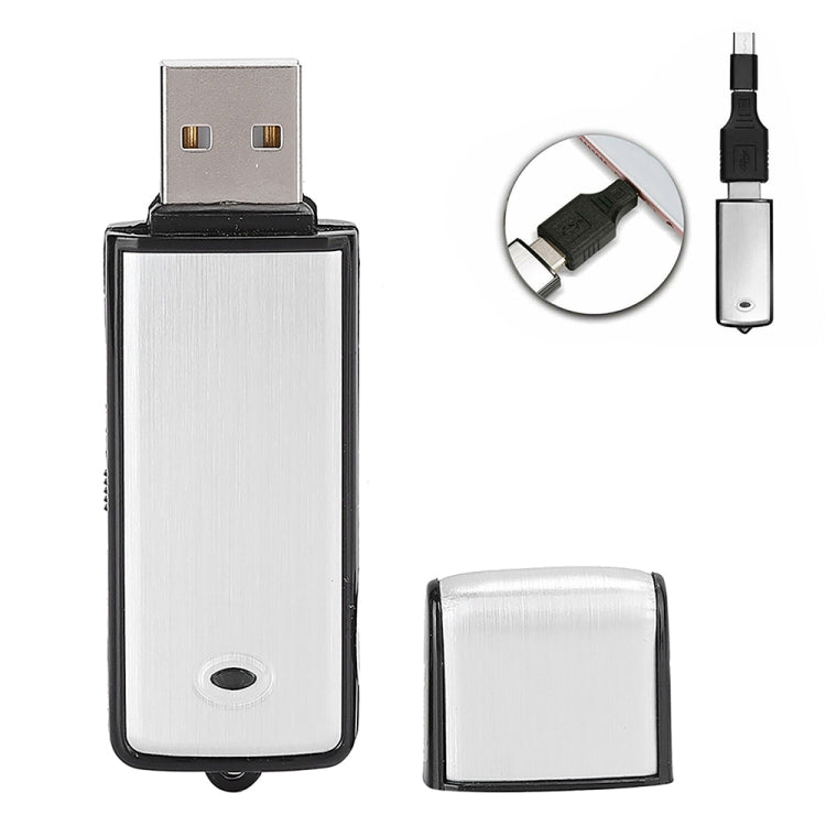 SK858 8GB Rechargeable Portable U-Disk Meeting Voice Recorder